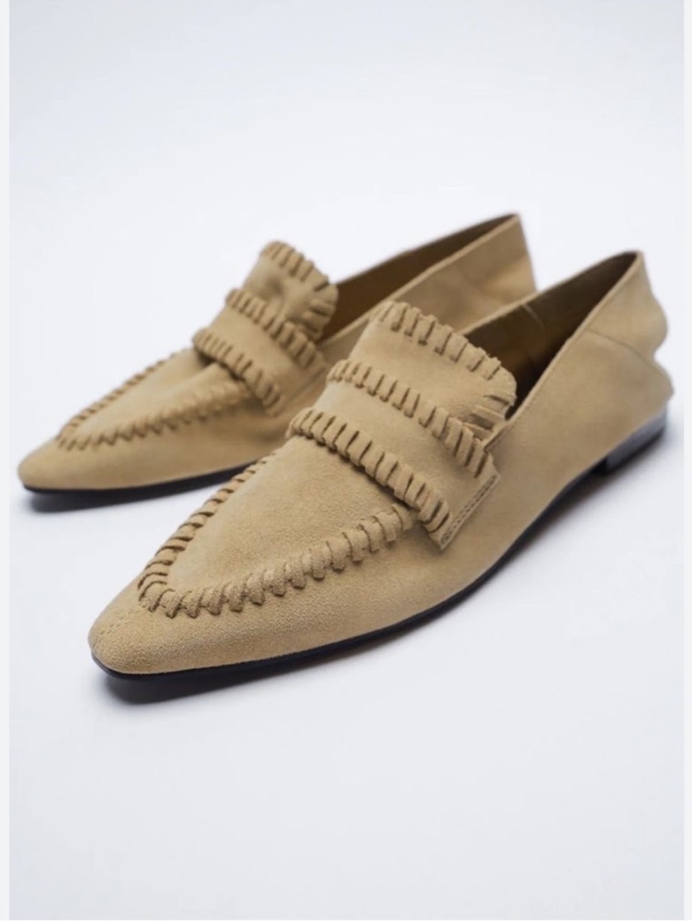 NEW. Zara Suede Loafers. NWT